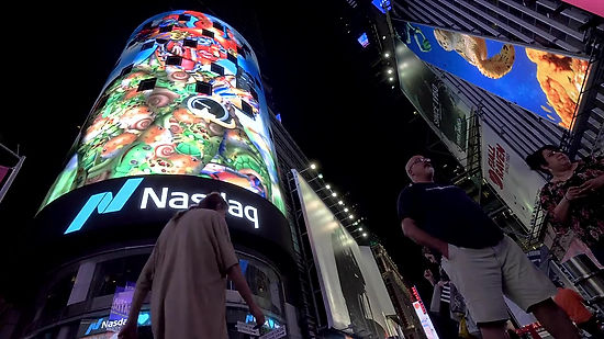 Carla Gannis's "Portraits in Landscape" in Times Square Midnight Moment